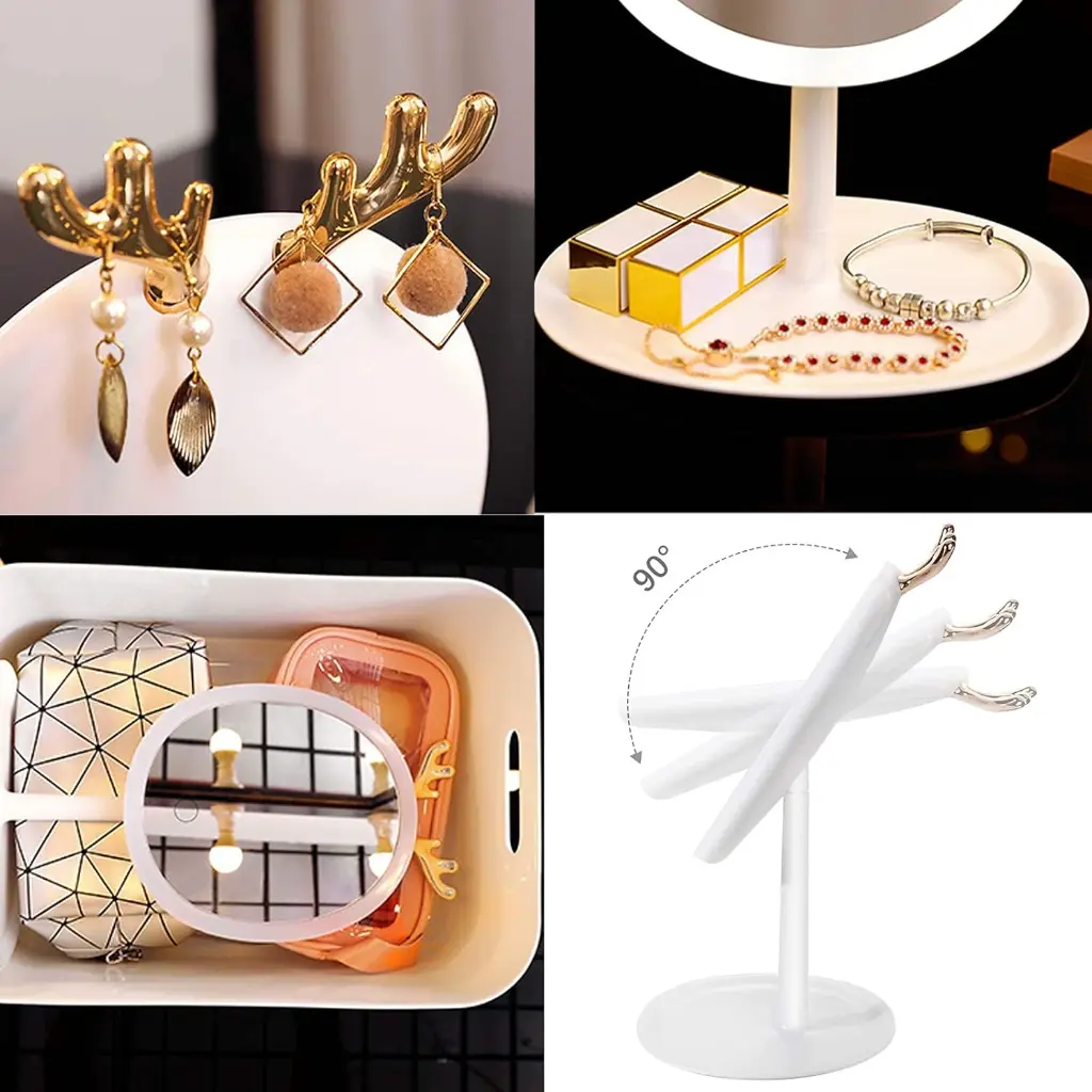 Espejo Led Touch Cosmetic Mirror Orejitas de Venado(2).webp