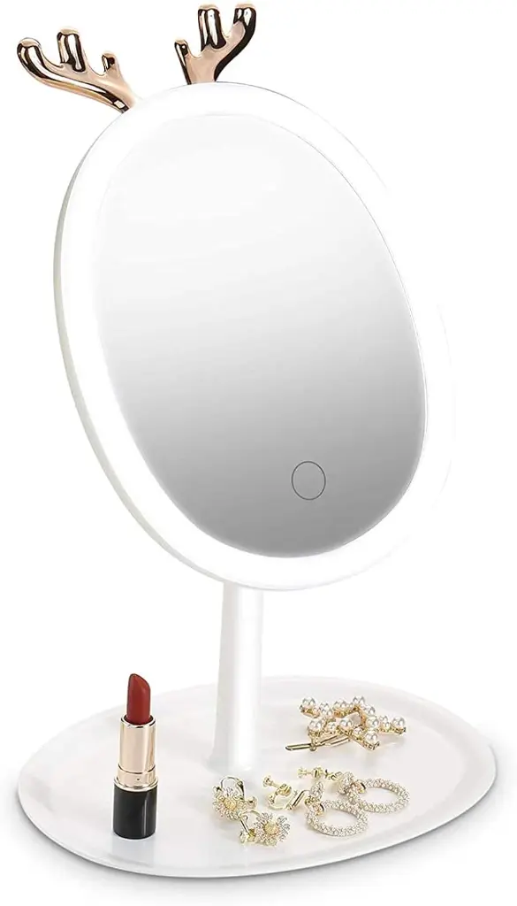 Espejo Led Touch Cosmetic Mirror Orejitas de Venado(4).webp