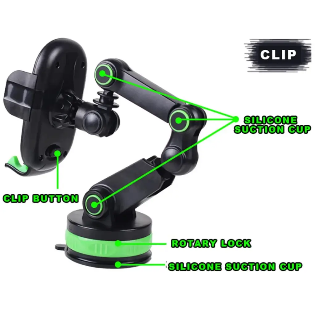 Soporte de Celular para Carro ultra Resistente c_verde con negro(2).webp