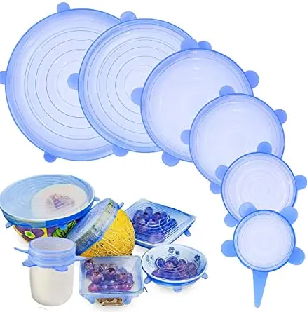 Tapaderas Redondas de Silicón Autoajustables y Reutilizables .webp