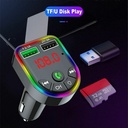 Car Bluetooth  F5Transmisor Bluetooth con Luces Led