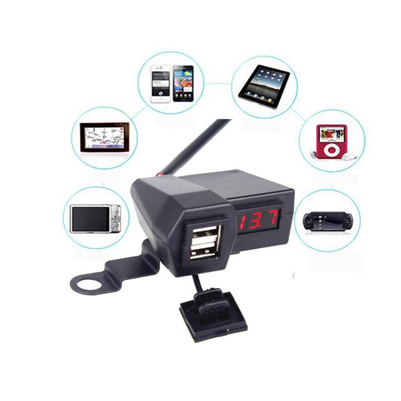 Cargador usb dual para moto