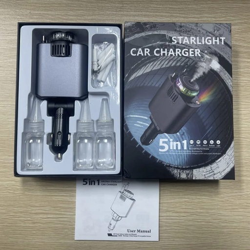 [CAR100200600007] Cargador Aromatizante 5 en 1