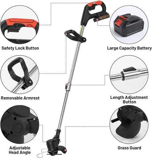 [HER100200100002] Cortadora de Grama Eléctrica