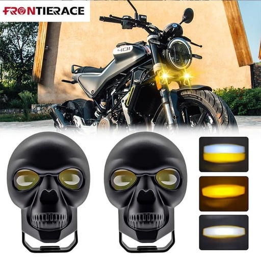 [CAR100200700001] Focos Estilo Calavera 2 Piezas