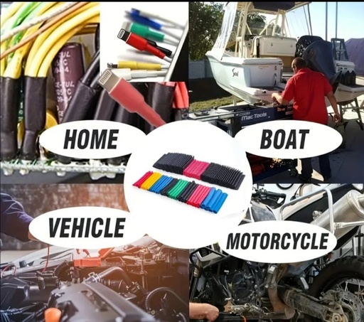 [HER100200100004] Juego de Tubos Termo Retráctiles con Pistola de Aire Caliente