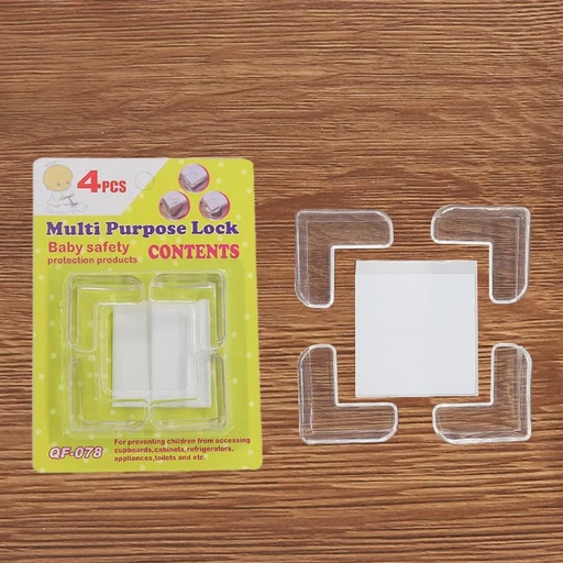 [HOG100200300023] Protector de esquinas de muebles 4 piezas