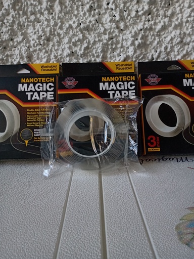 [HOG100200300032] Tape Doble Cara Reutilizable de 3 metros