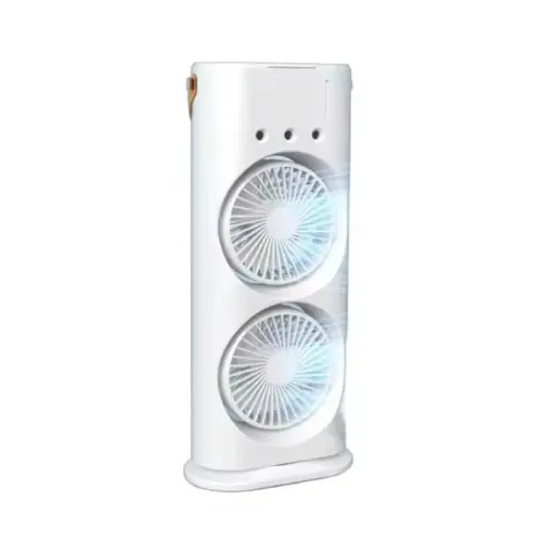 [HOG100200300047] Ventilador Doble con Luz y Humidificador